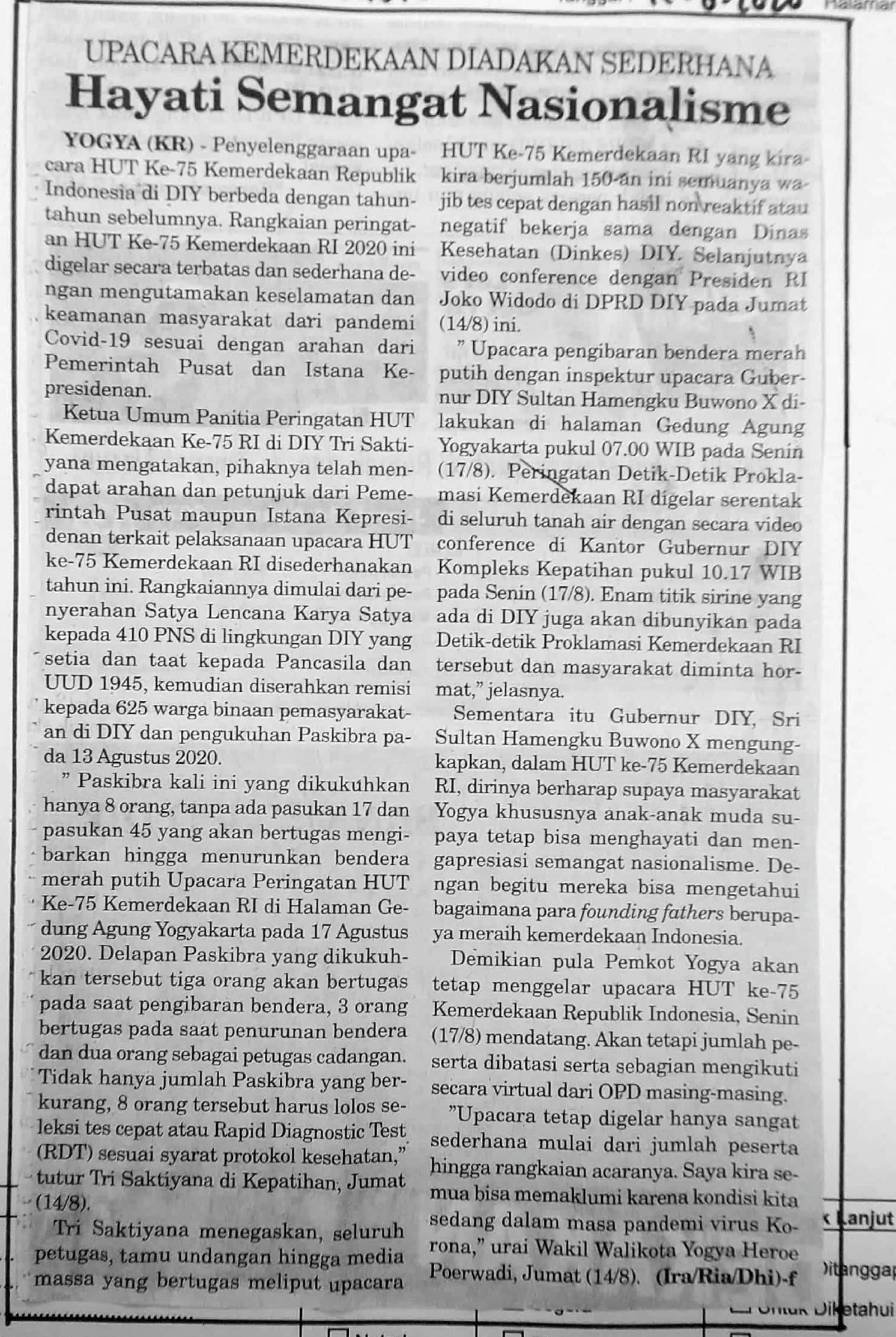 Kliping jogja terbaru