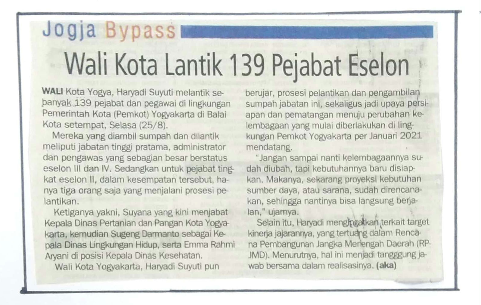 Kliping jogja terbaru