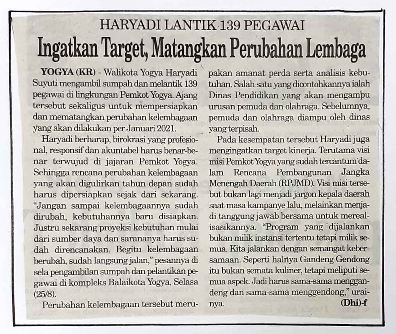 Kliping jogja terbaru