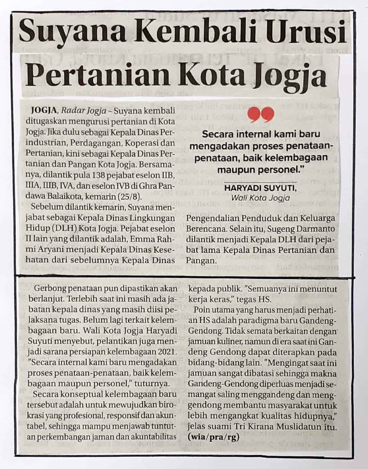 Kliping jogja terbaru