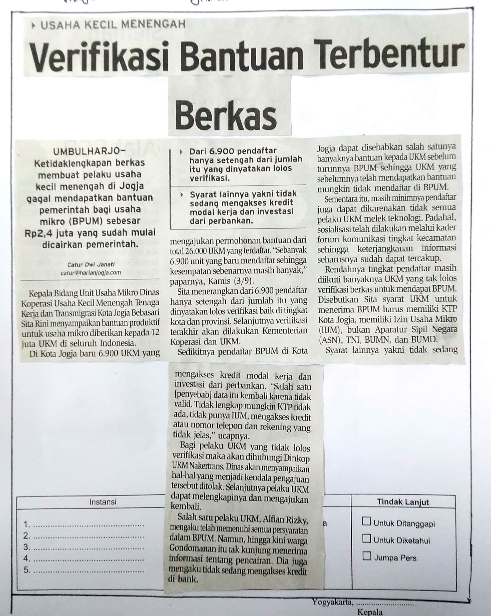 Kliping jogja terbaru