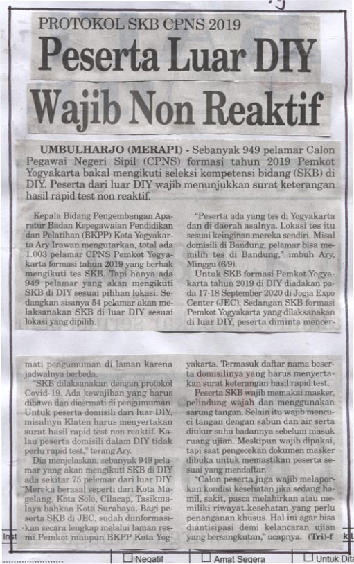 Kliping jogja terbaru
