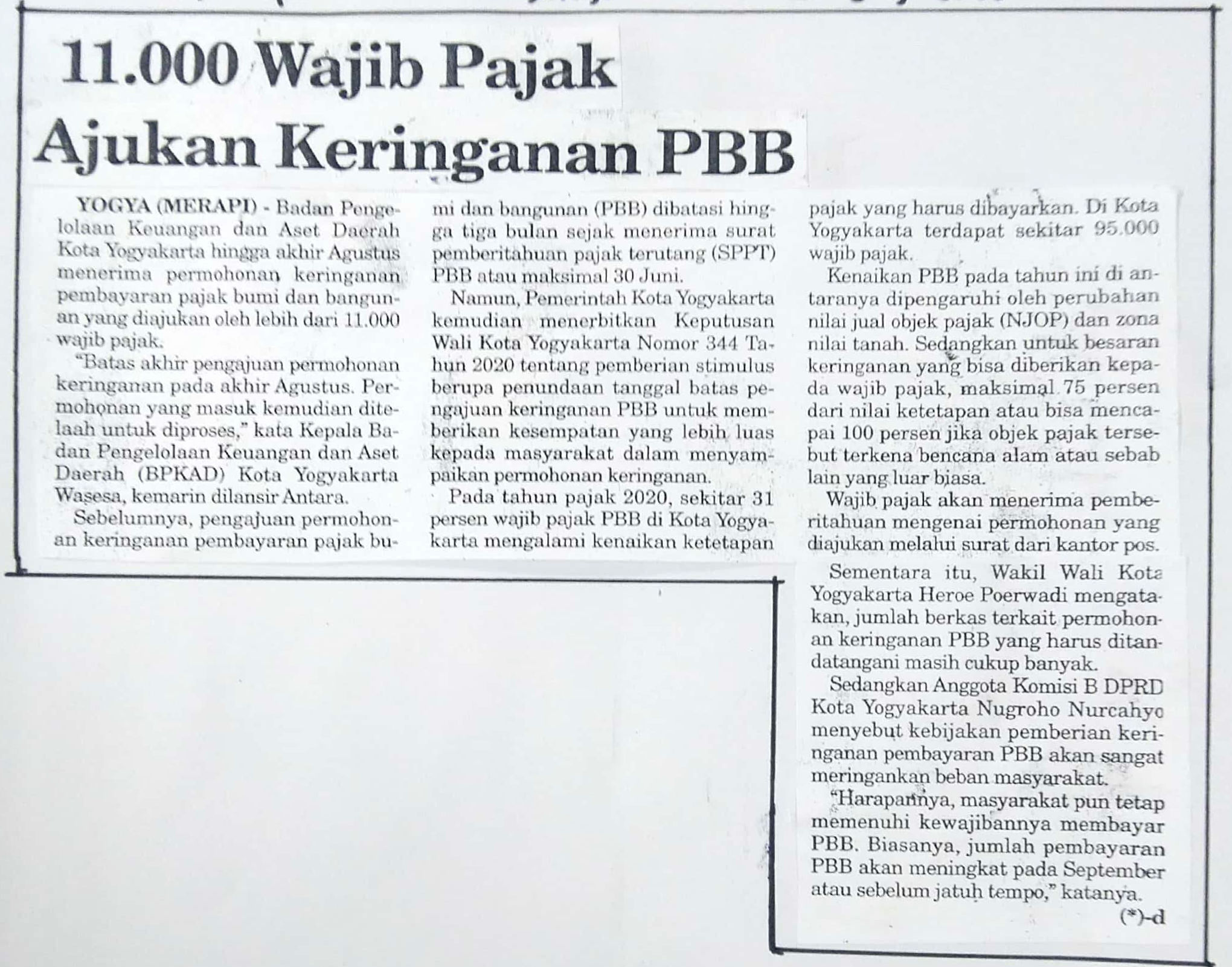 Kliping jogja terbaru