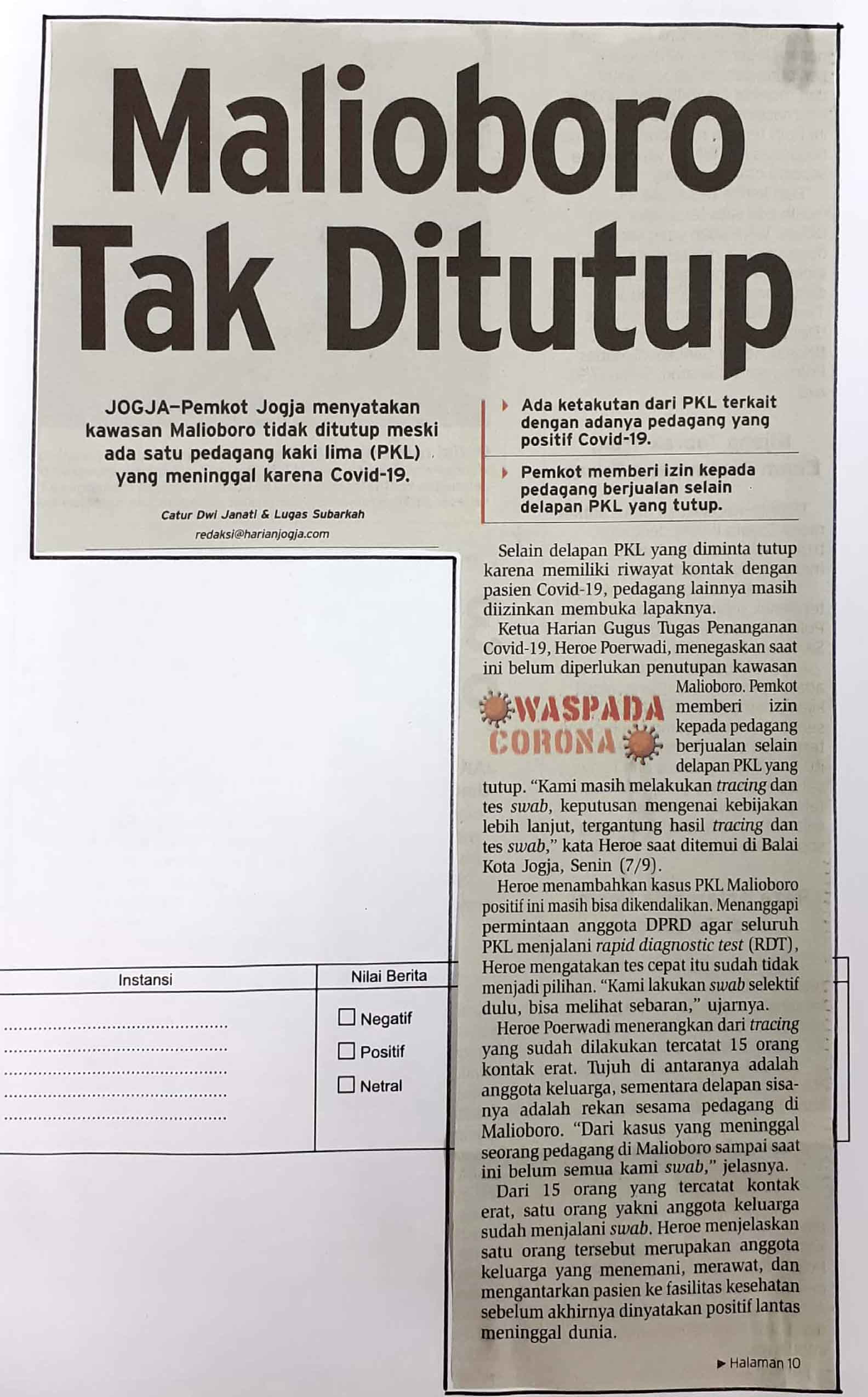 Kliping jogja terbaru