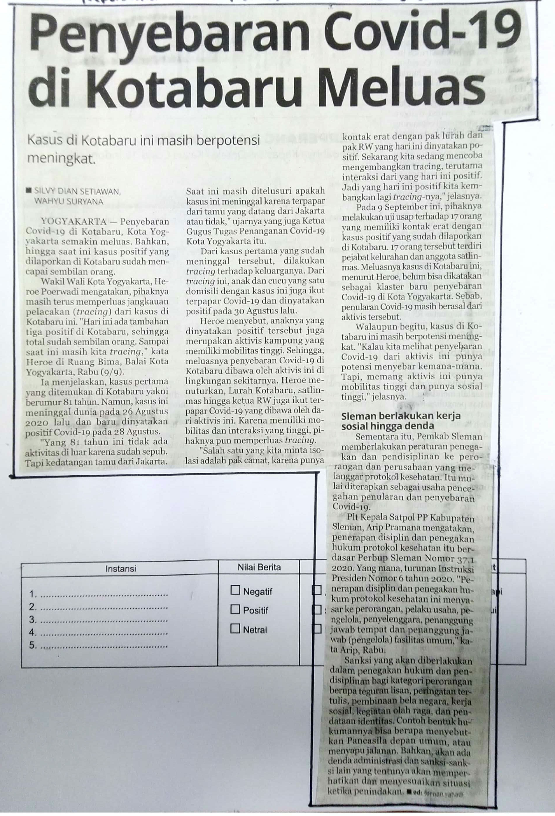 Kliping jogja terbaru