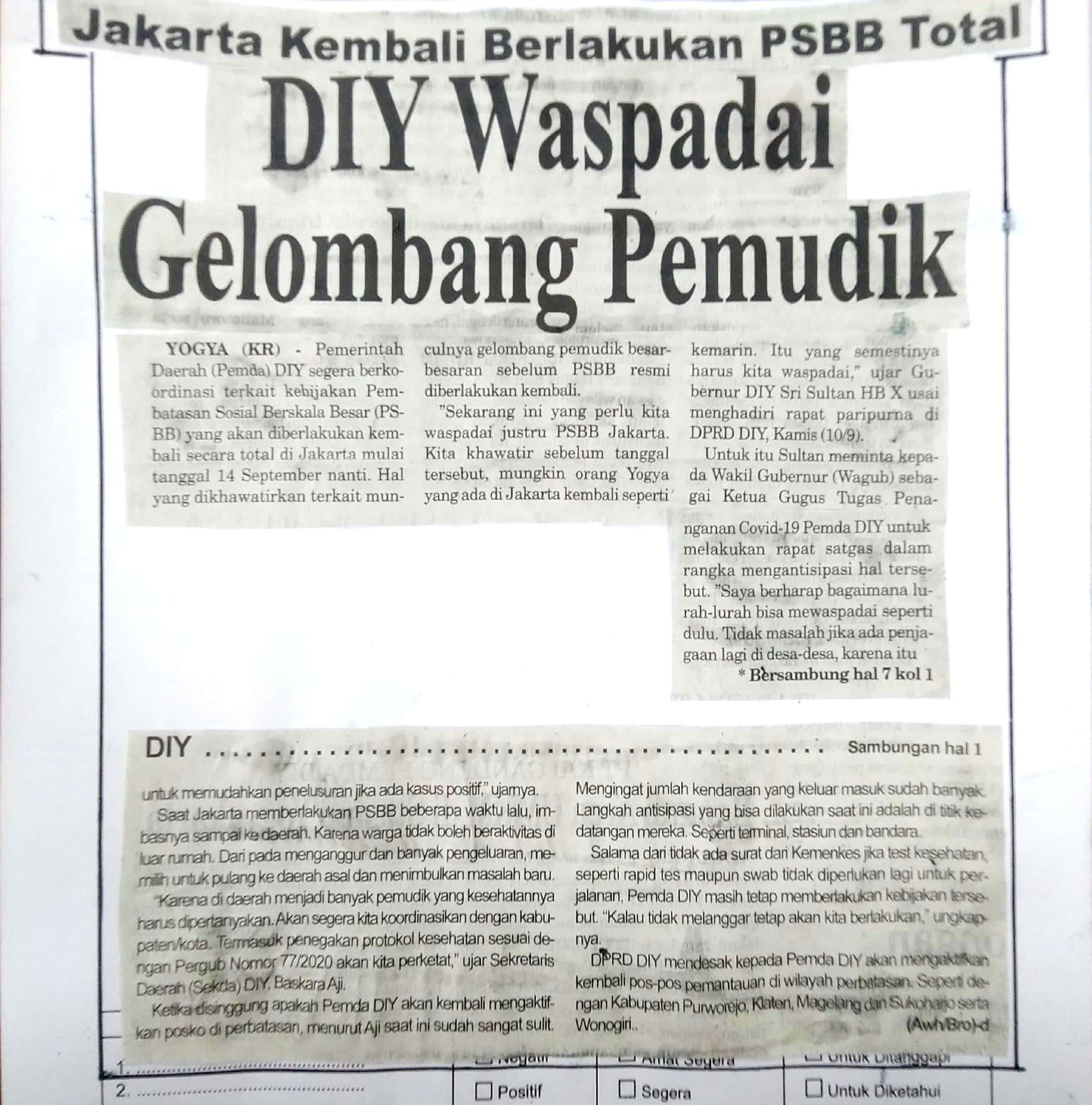 Kliping jogja terbaru