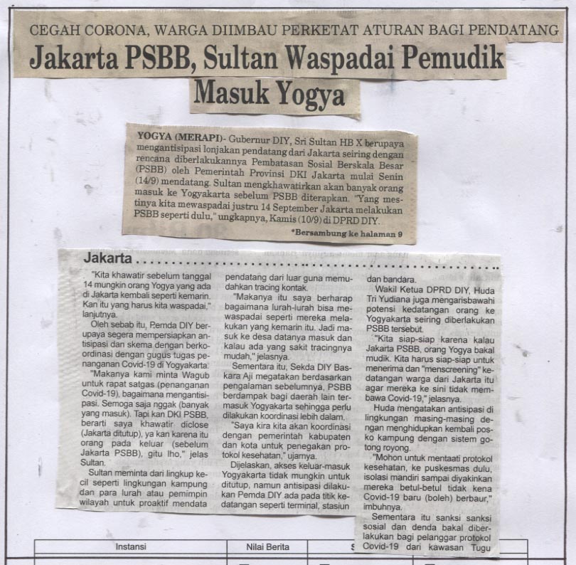Kliping jogja terbaru