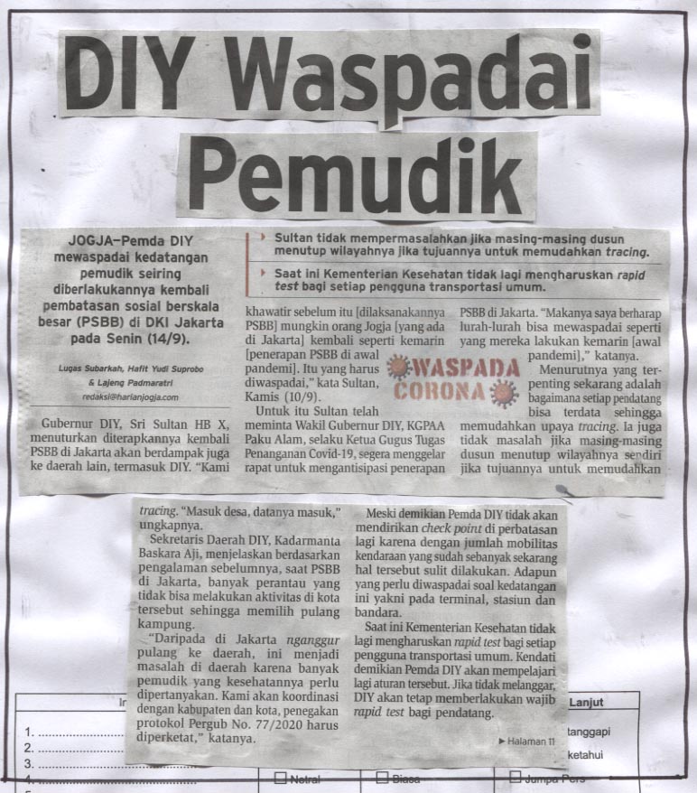 Kliping jogja terbaru