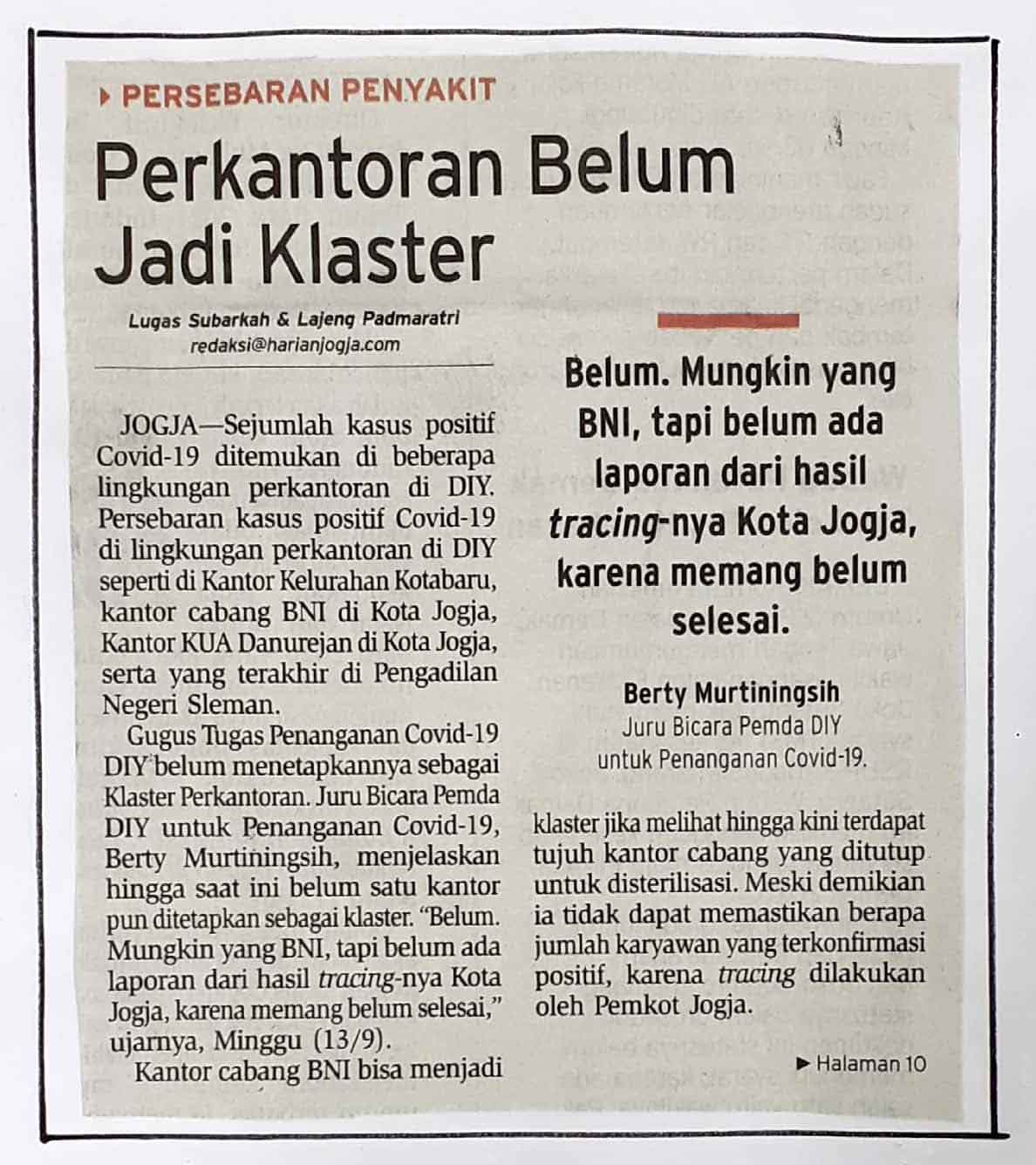 Kliping jogja terbaru