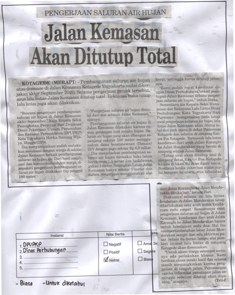 Kliping jogja terbaru