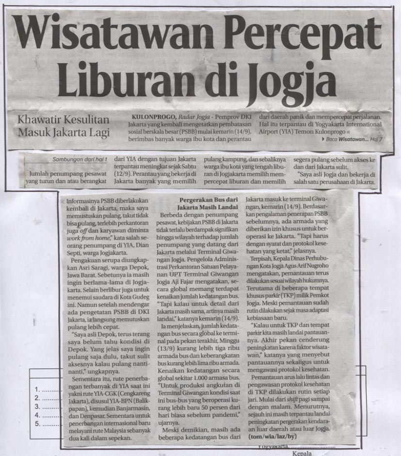 Kliping jogja terbaru