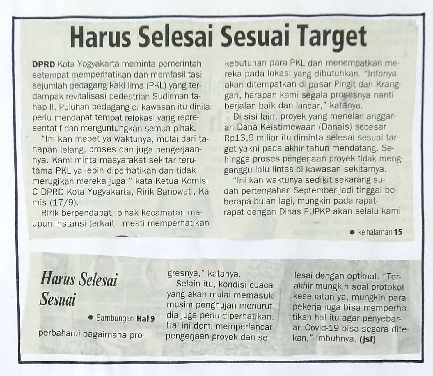 Kliping jogja terbaru