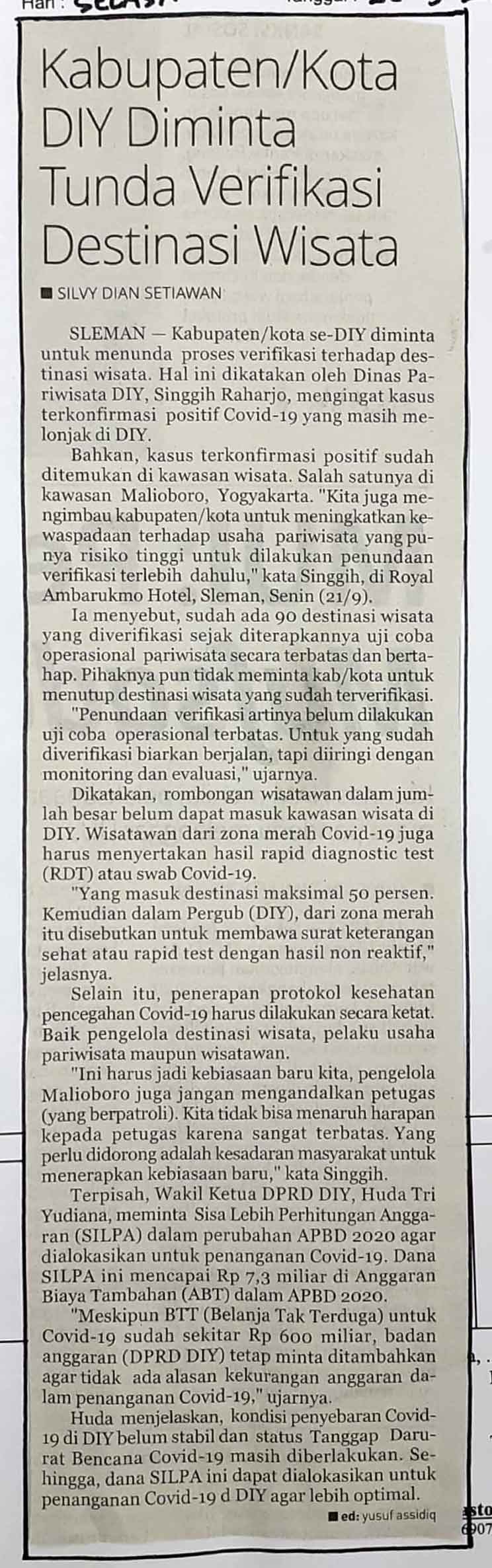 Kliping jogja terbaru