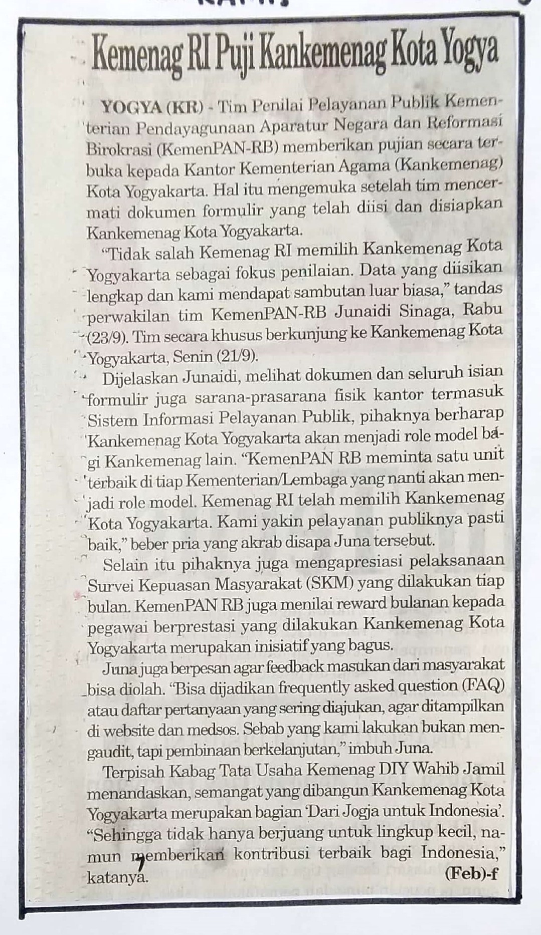 Kliping jogja terbaru
