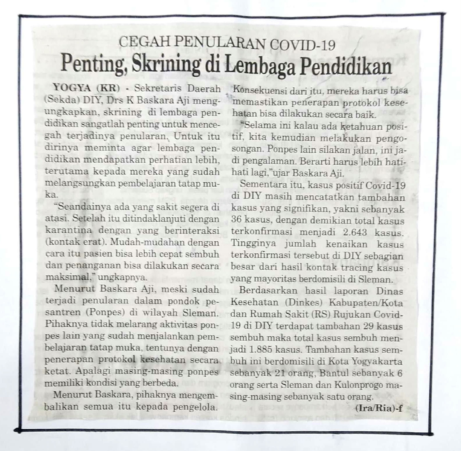 Kliping jogja terbaru