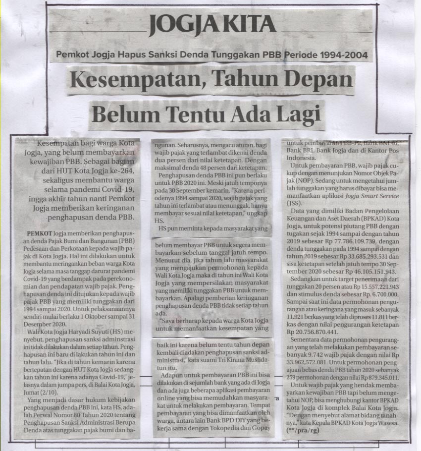 Kliping jogja terbaru