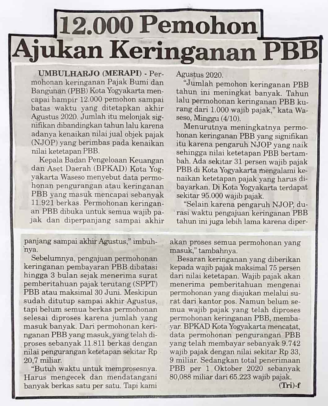 Kliping jogja terbaru