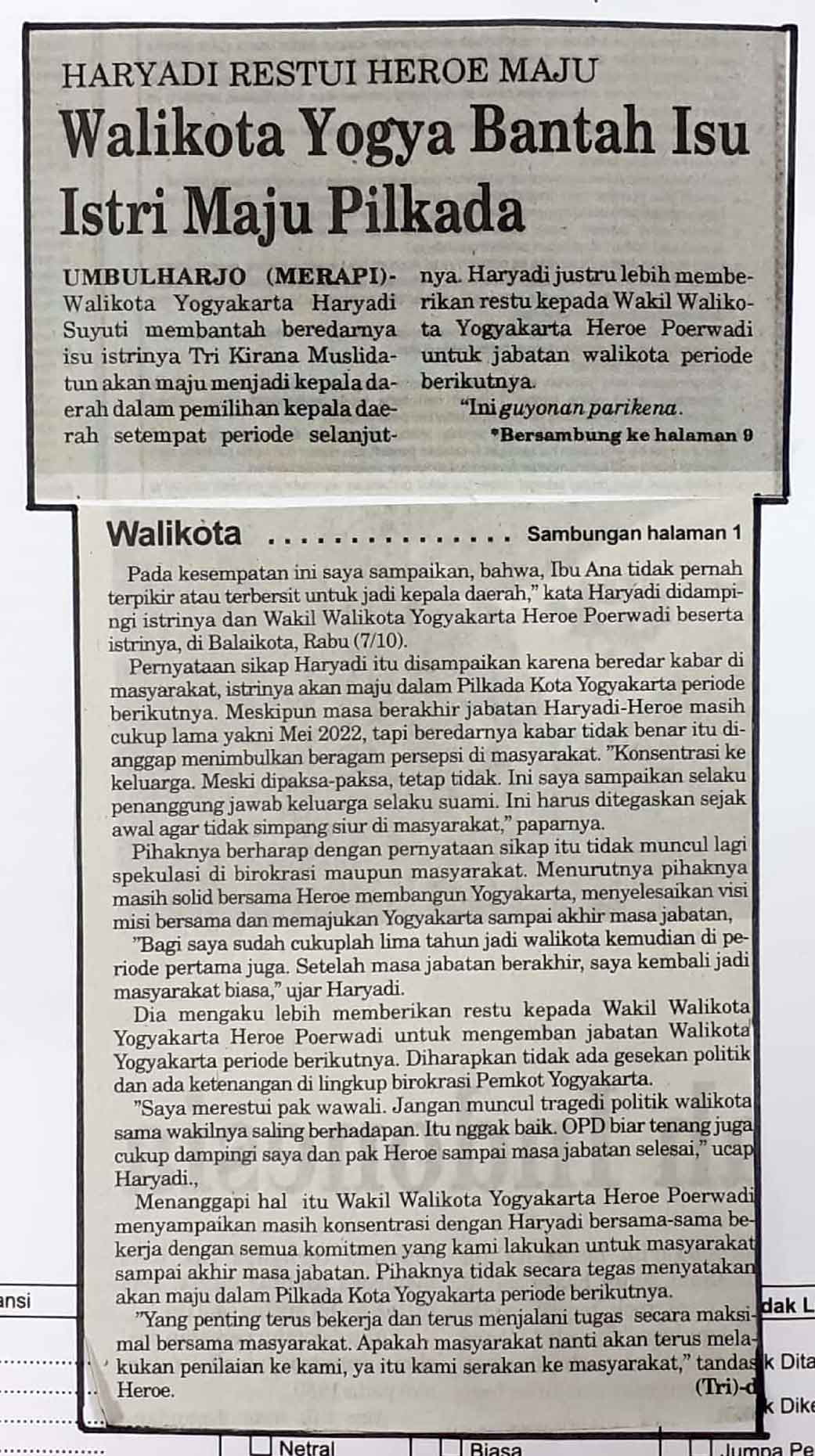 Kliping jogja terbaru