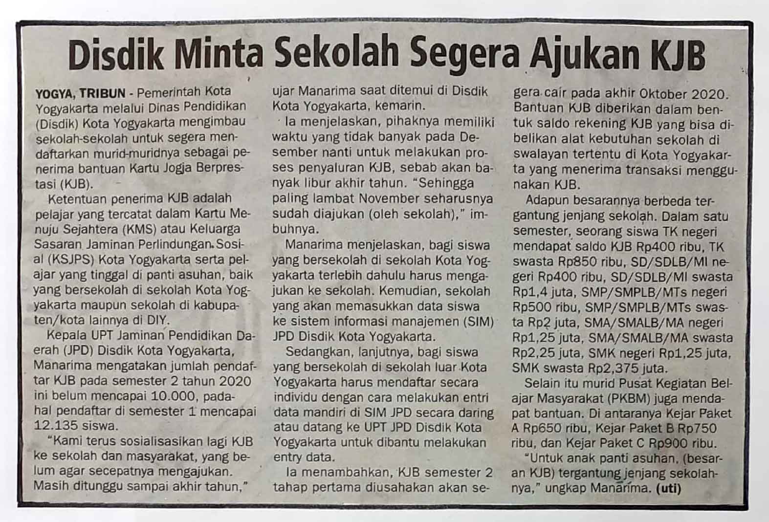 Kliping jogja terbaru