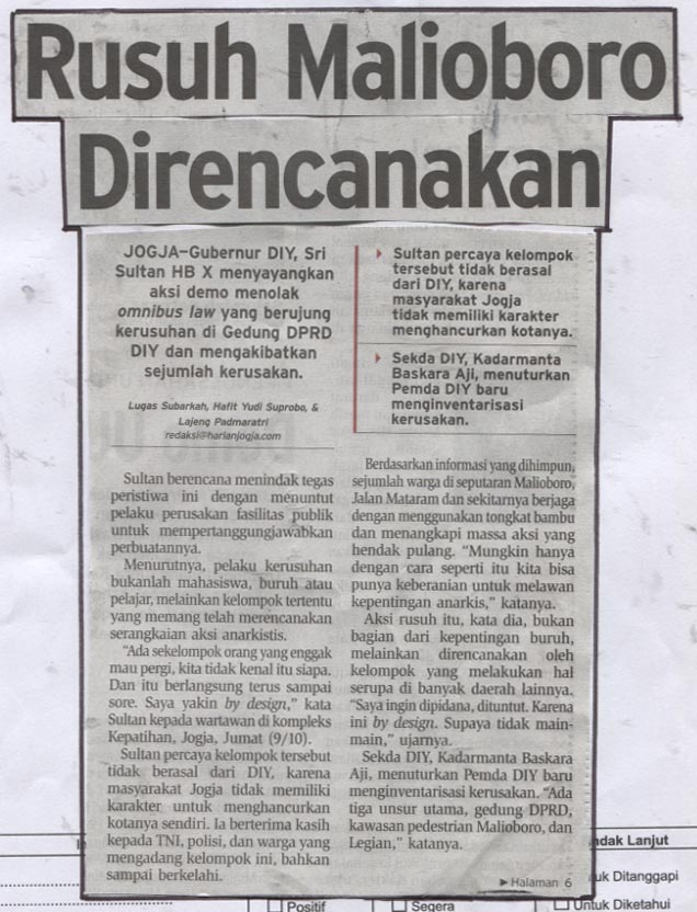 Kliping jogja terbaru