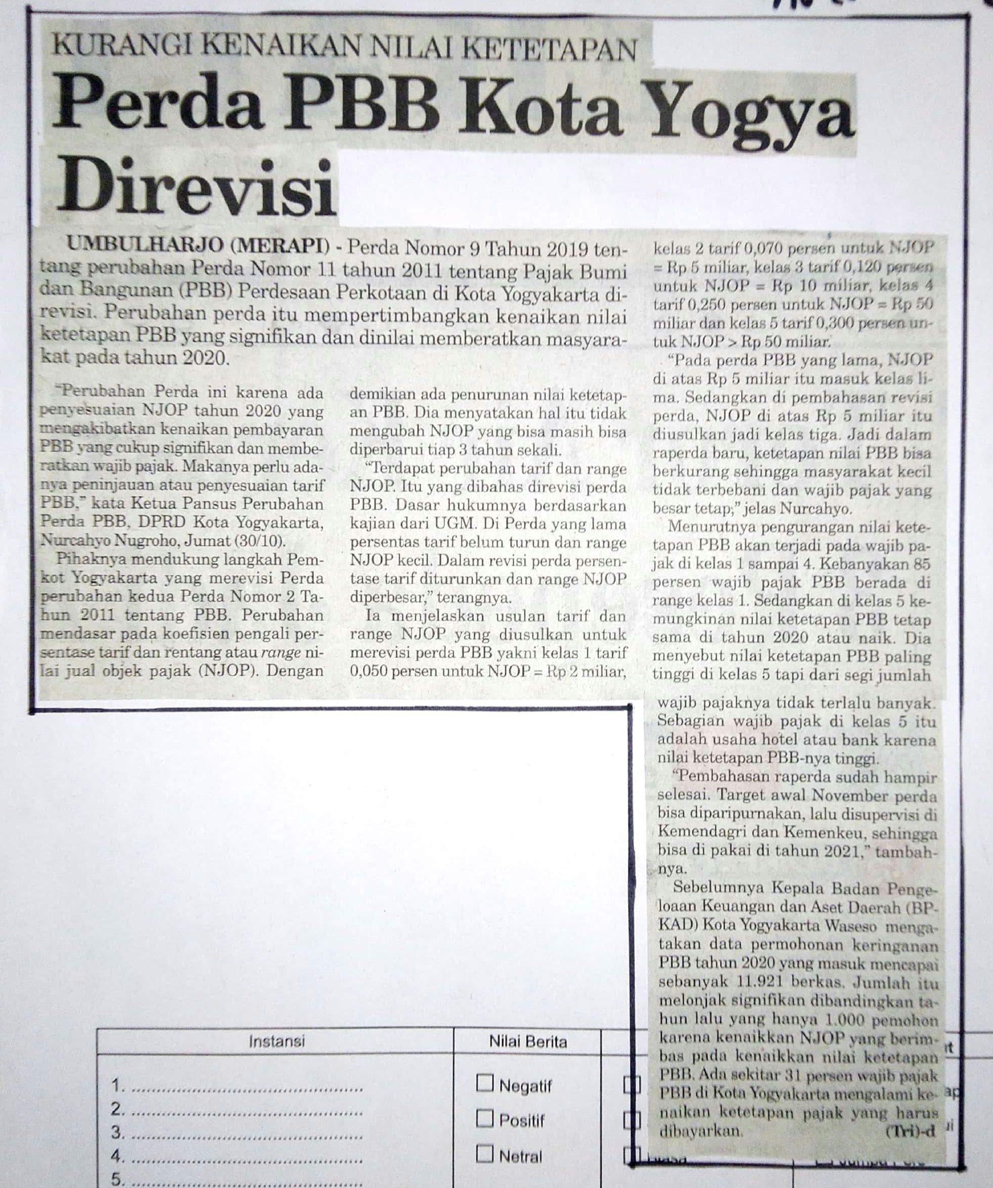 Kliping jogja terbaru