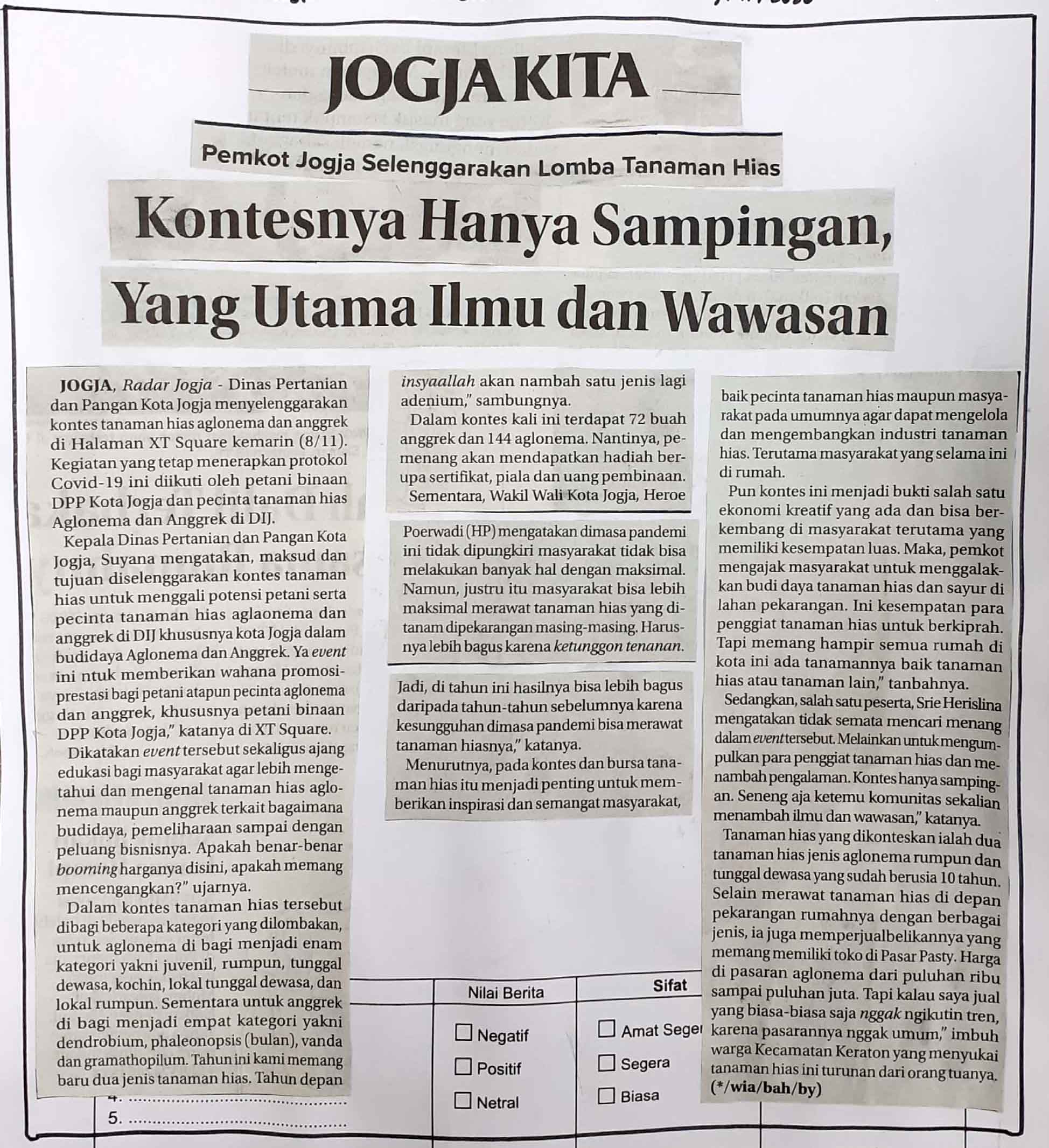 Kliping jogja terbaru