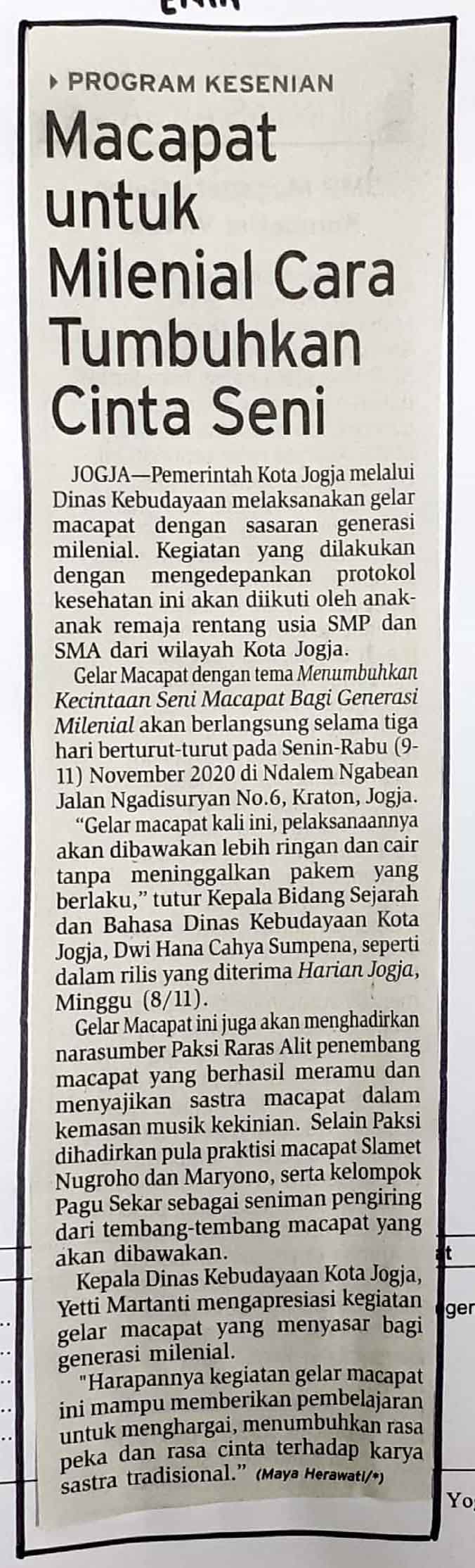 Kliping jogja terbaru
