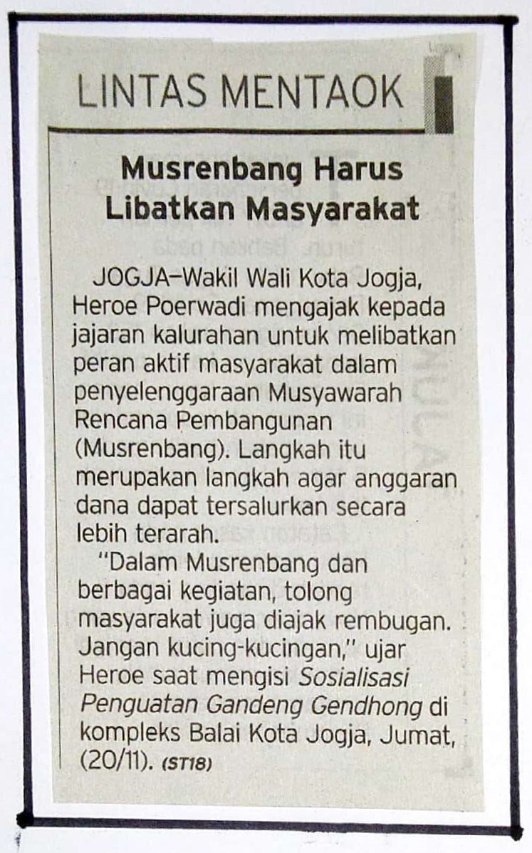 Kliping jogja terbaru