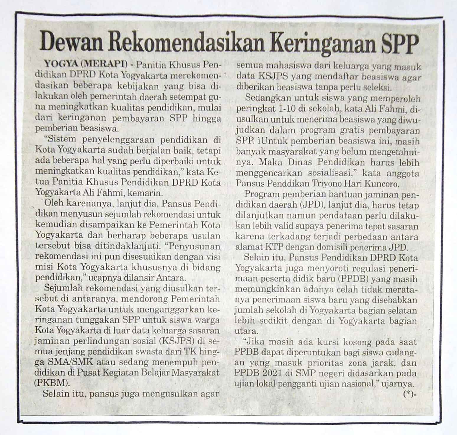 Kliping jogja terbaru