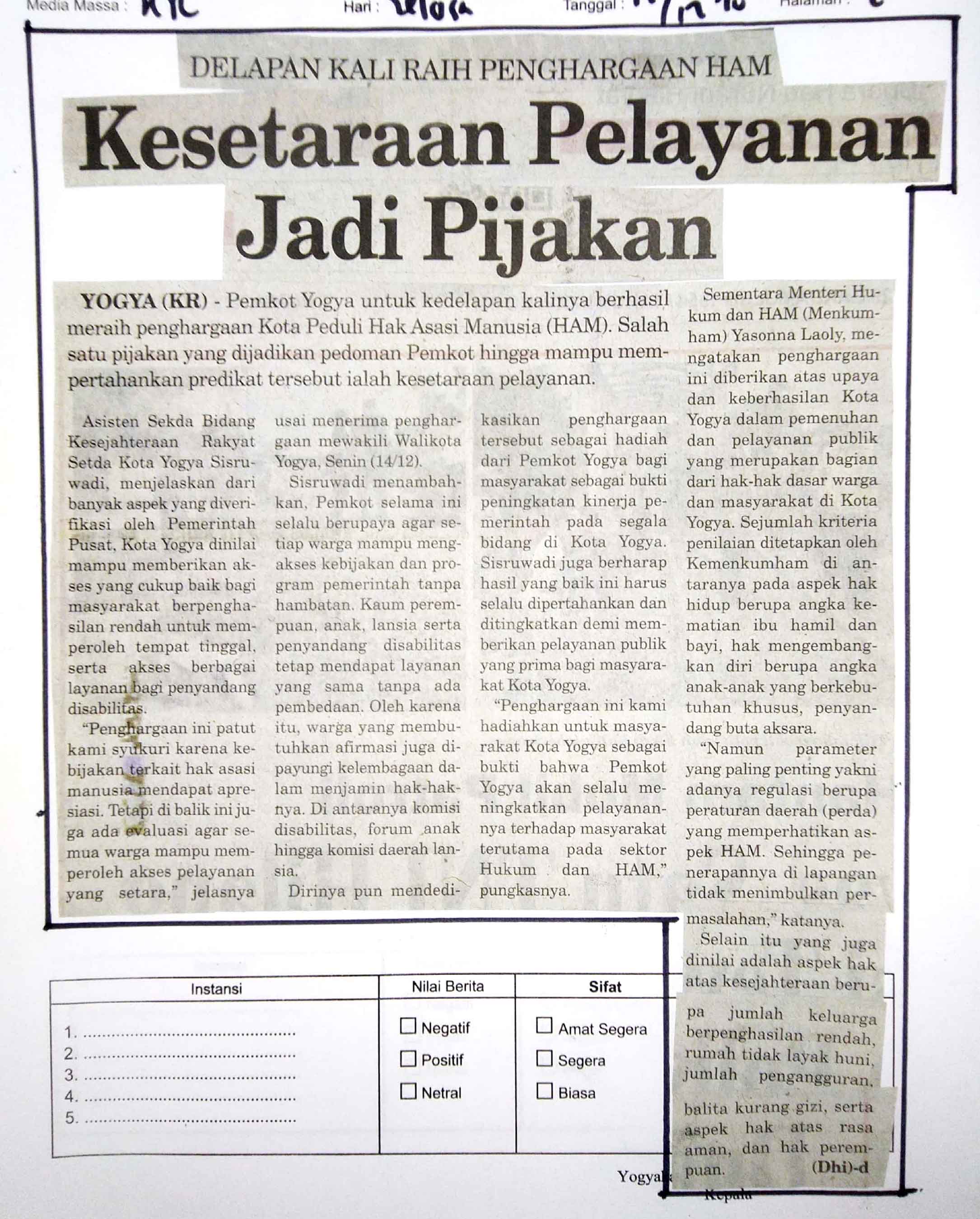 Kliping jogja terbaru