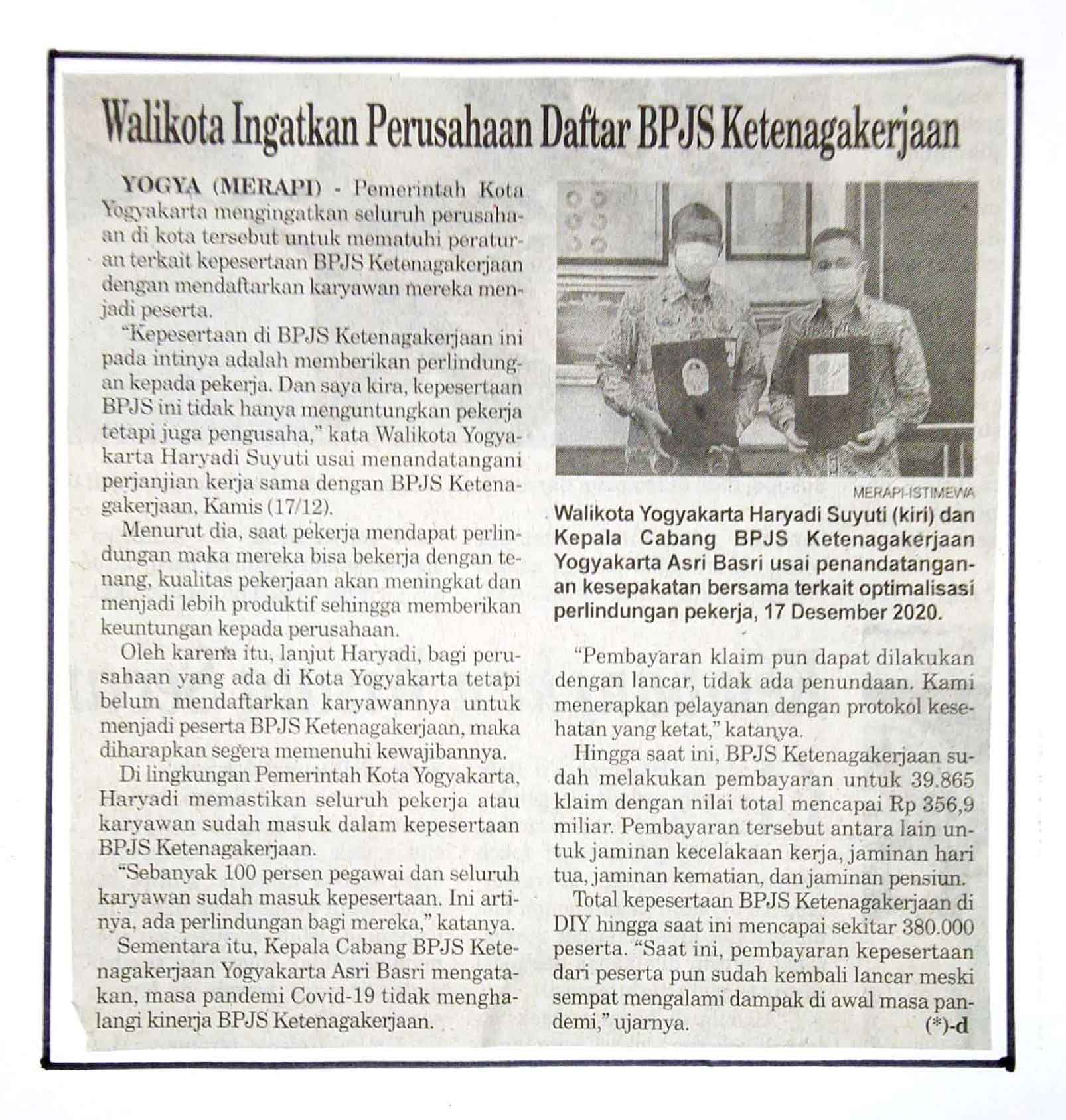 Kliping jogja terbaru