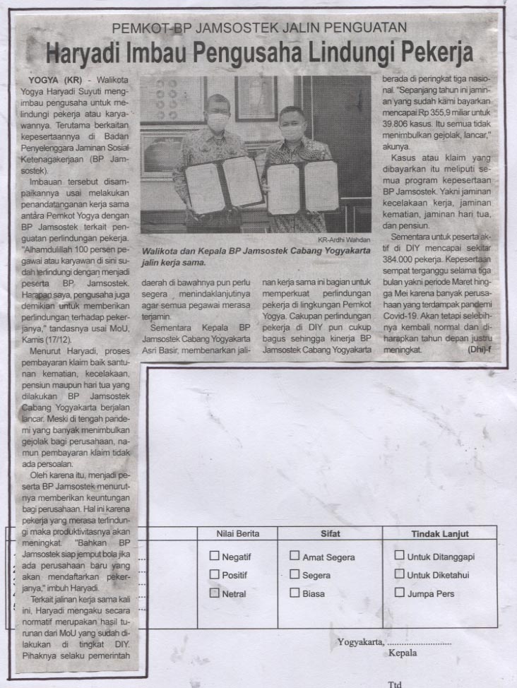 Kliping jogja terbaru