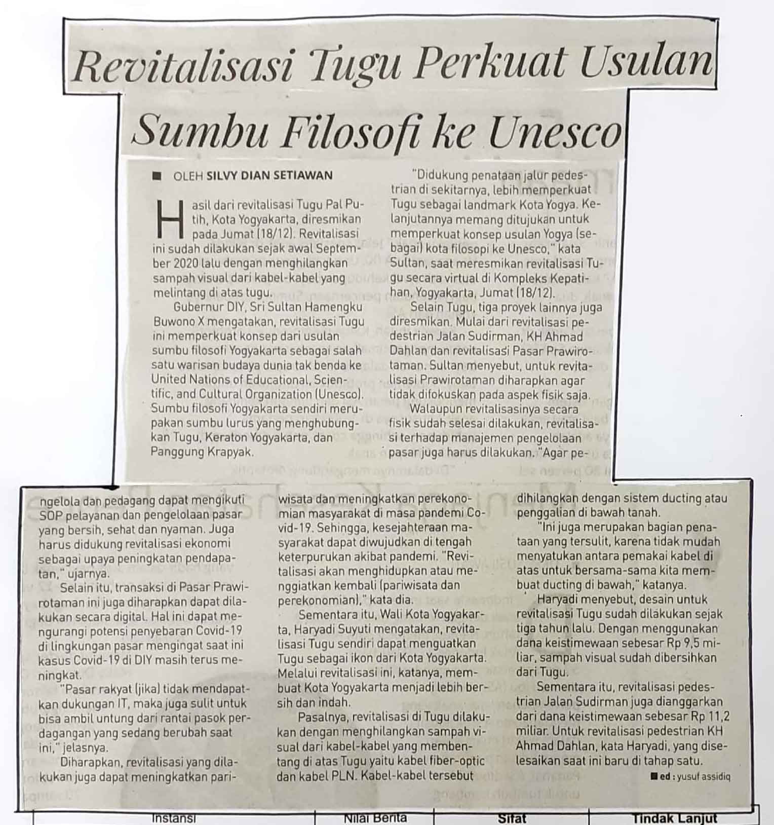 Kliping jogja terbaru