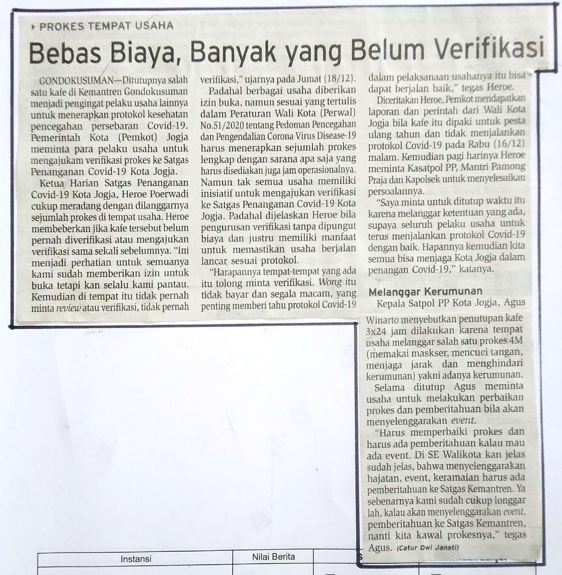 Kliping jogja terbaru