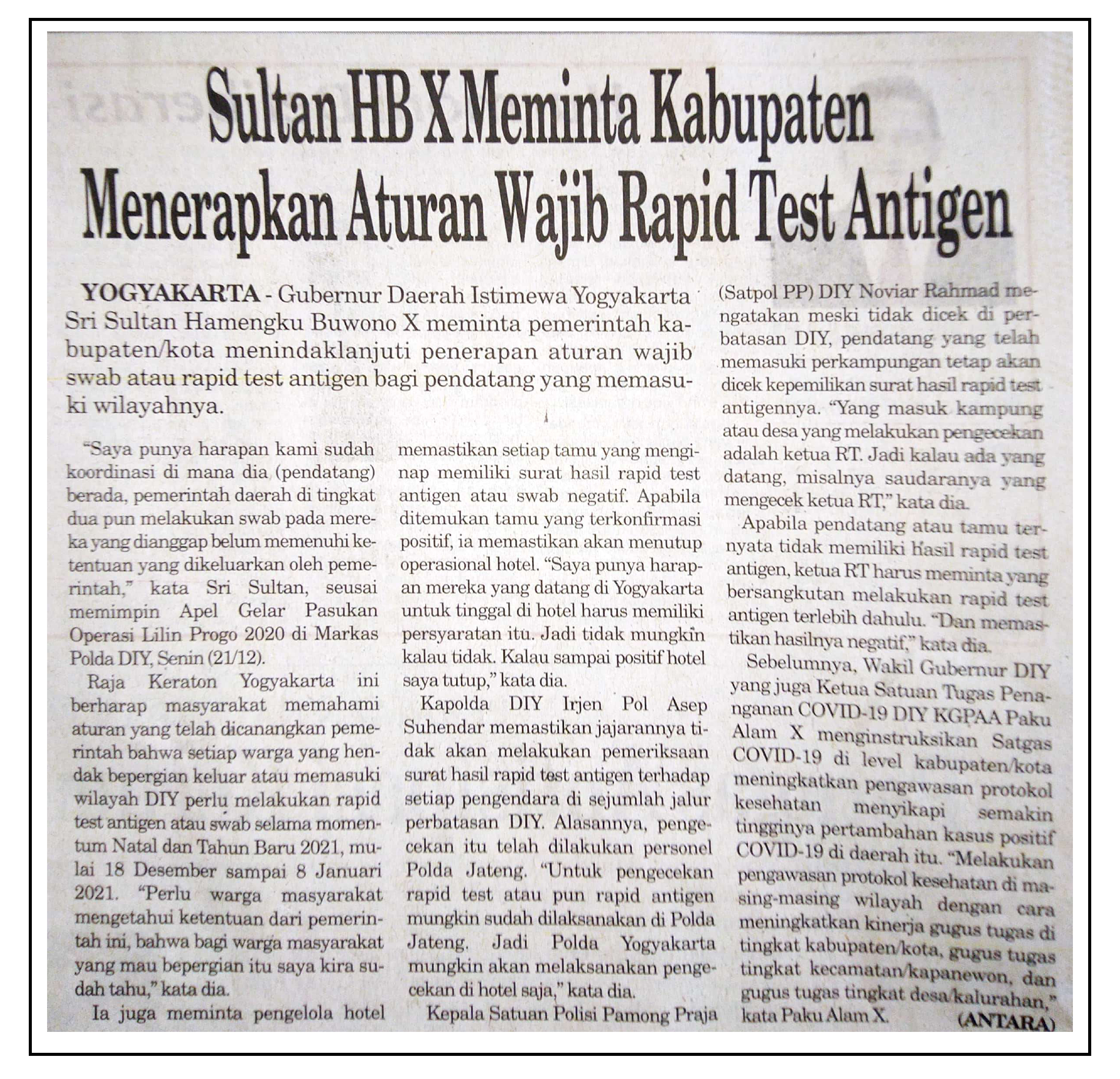 Kliping jogja terbaru