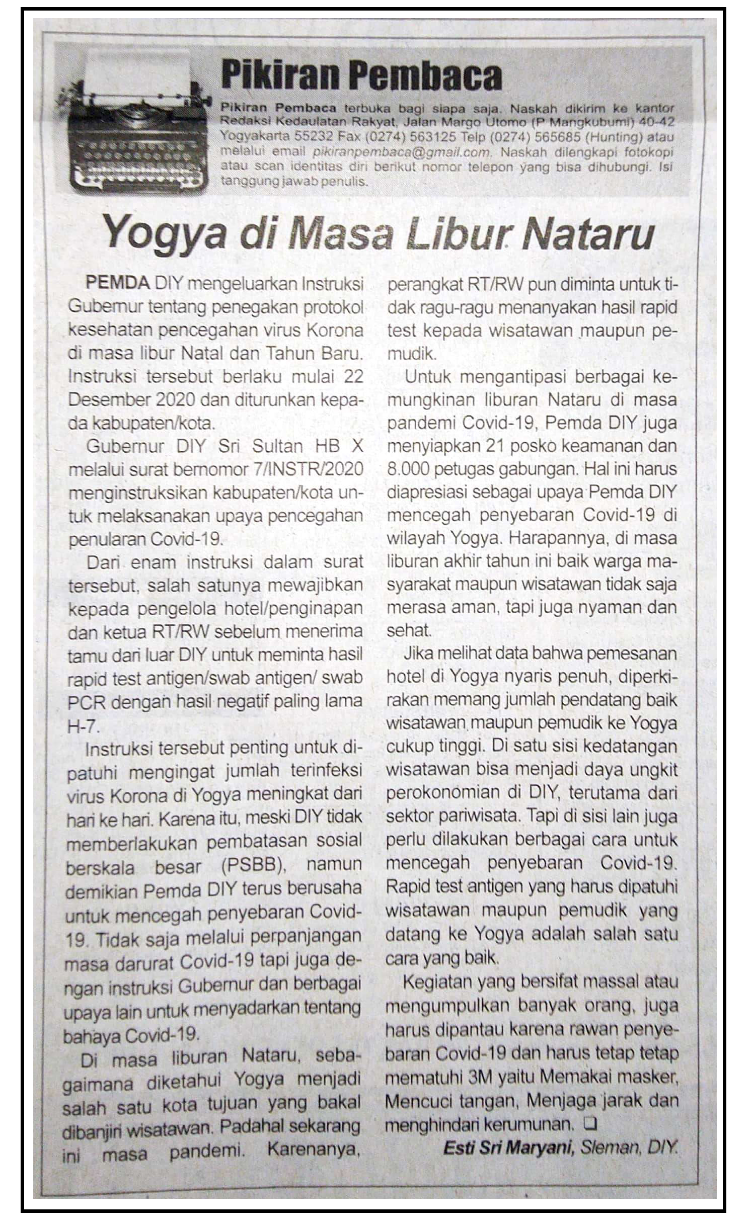 Kliping jogja terbaru