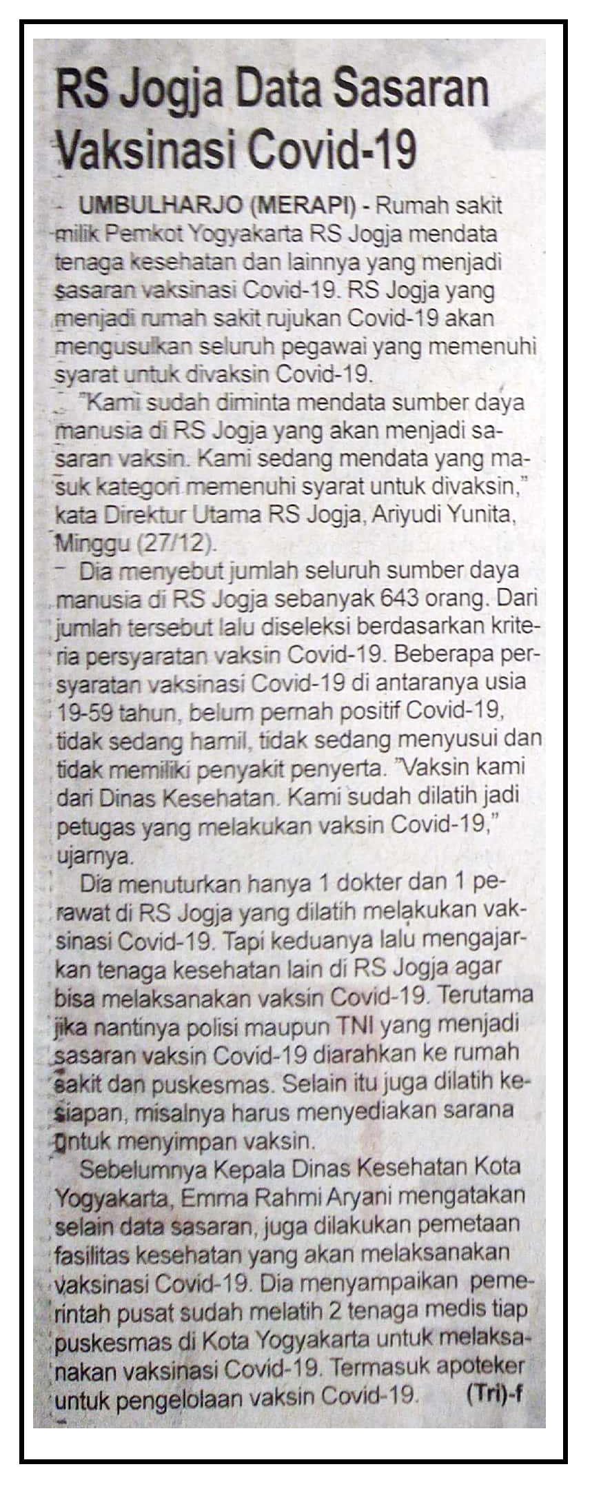 Kliping jogja terbaru