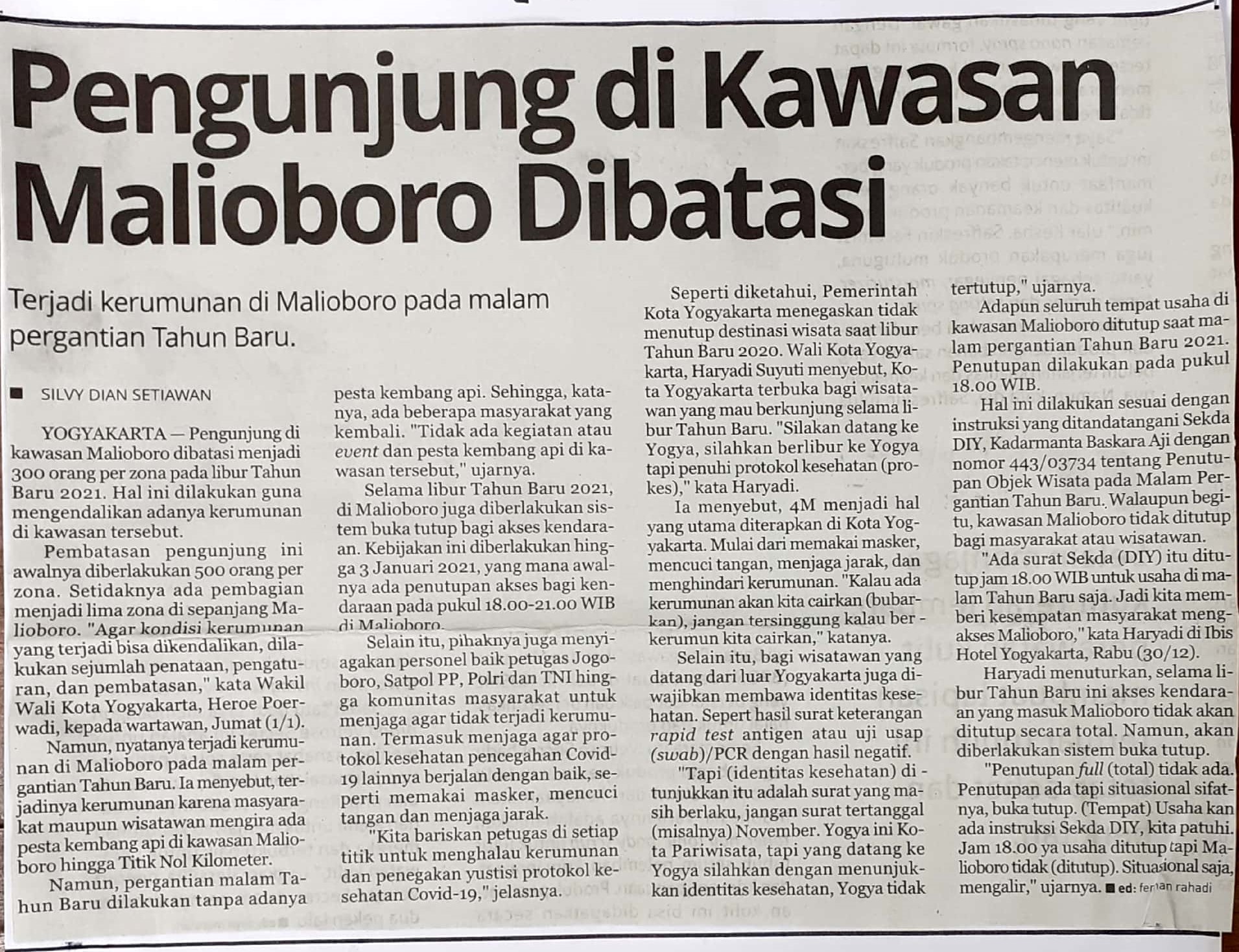 Kliping jogja terbaru