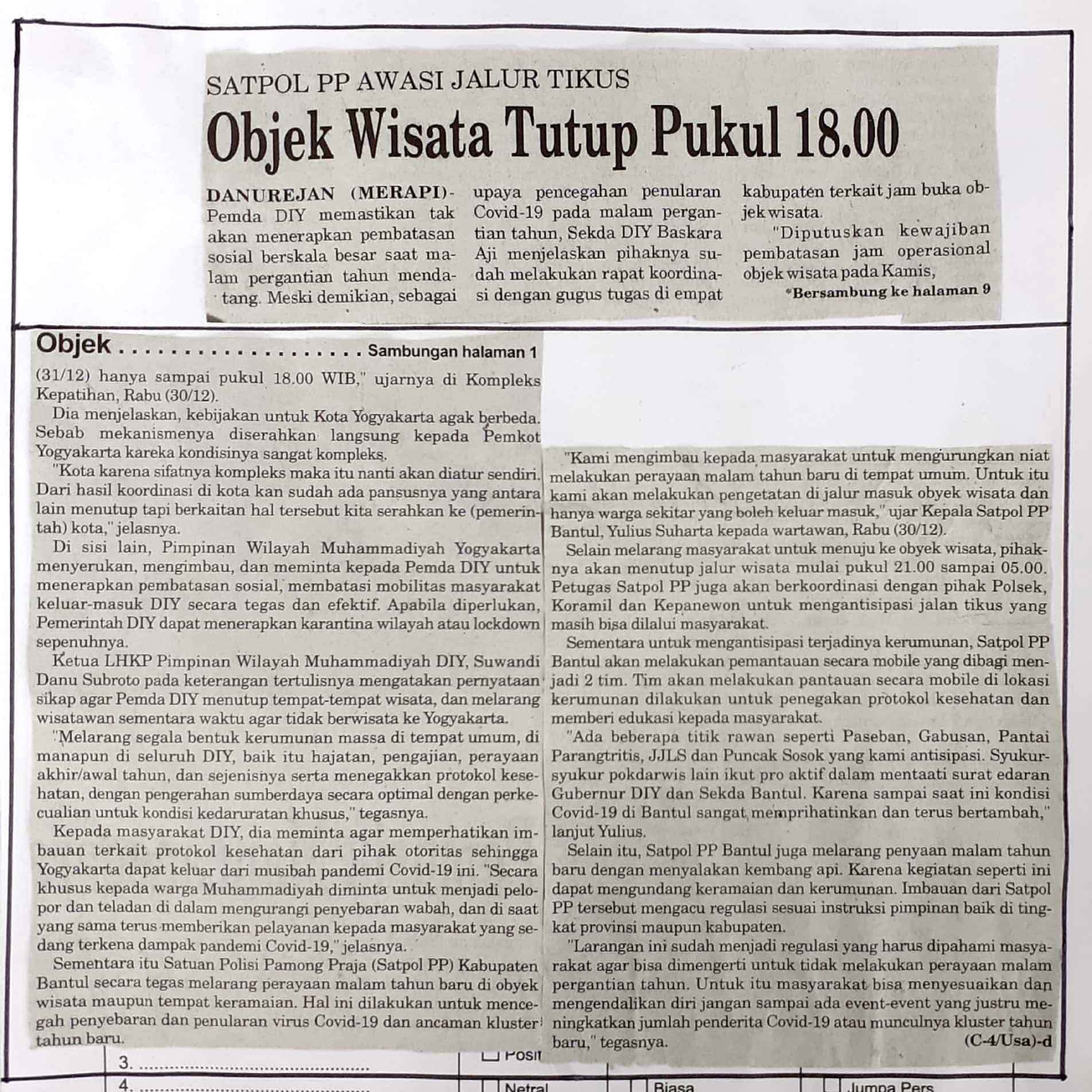 Kliping jogja terbaru