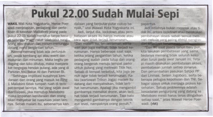 Kliping jogja terbaru
