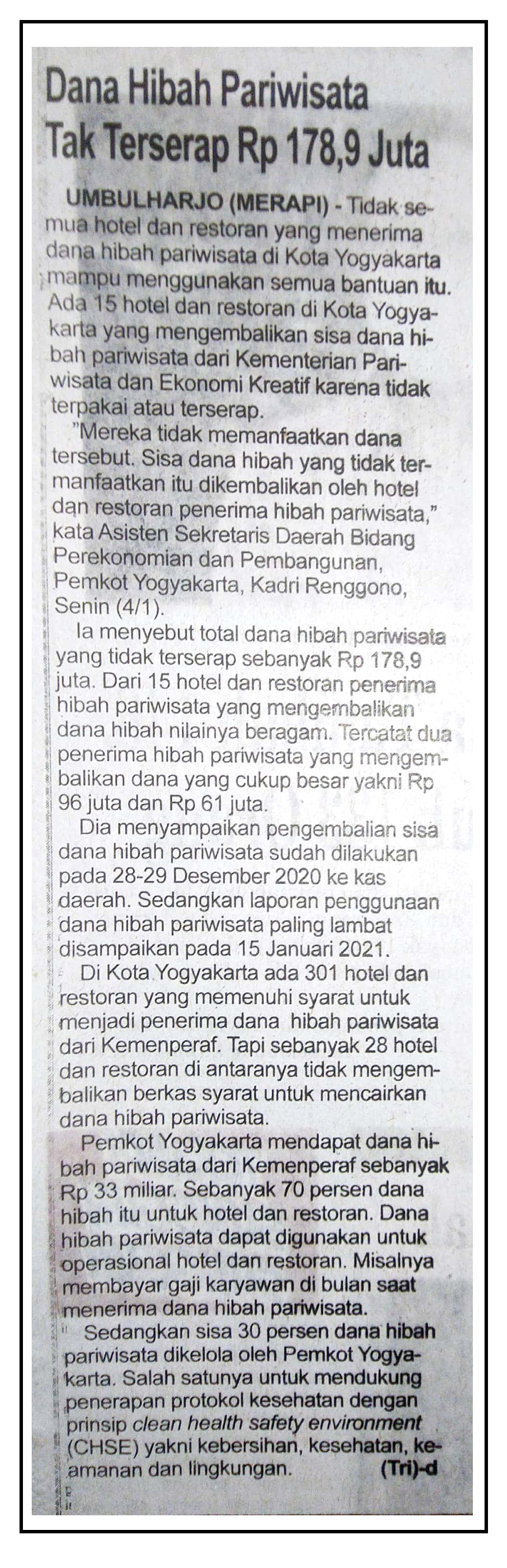 Kliping jogja terbaru