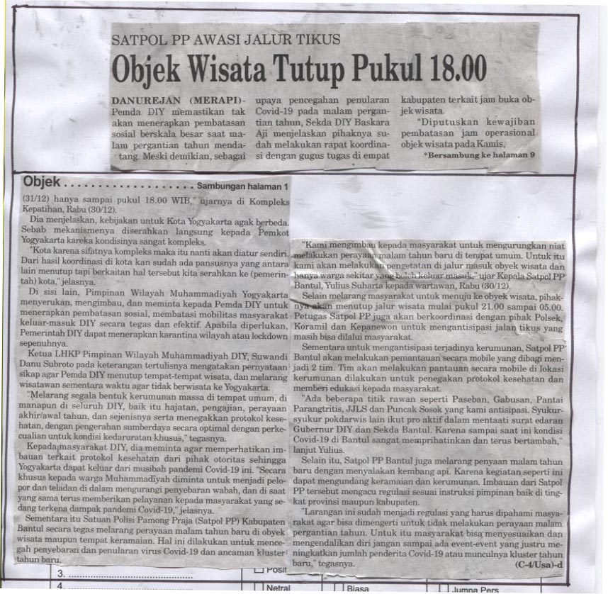 Kliping jogja terbaru