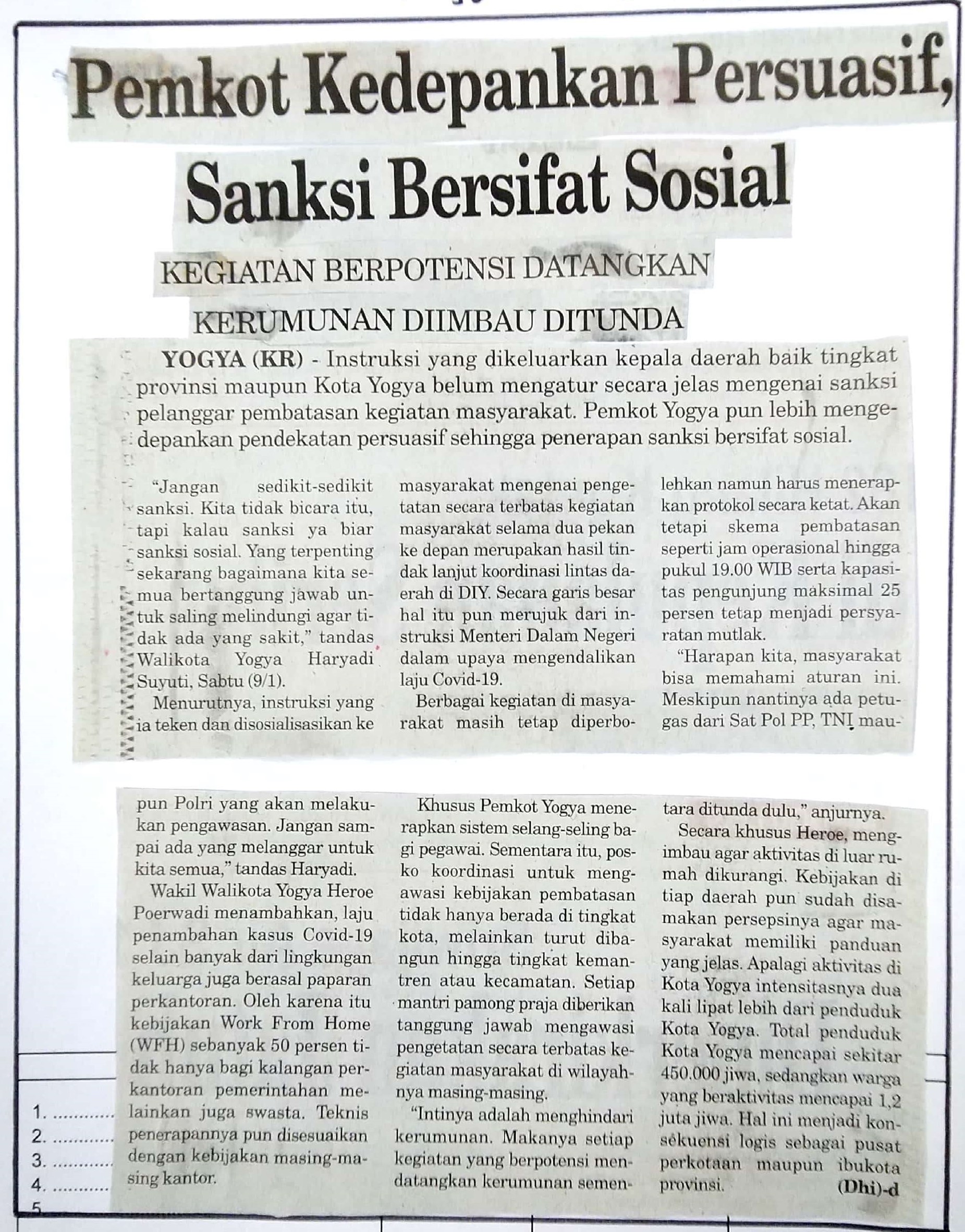 Kliping jogja terbaru