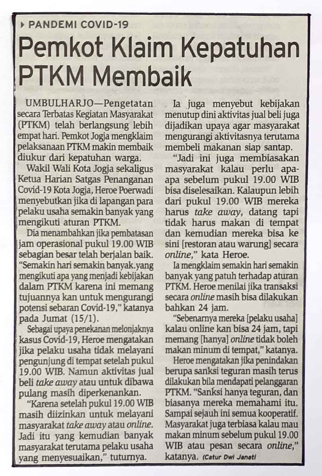 Kliping jogja terbaru