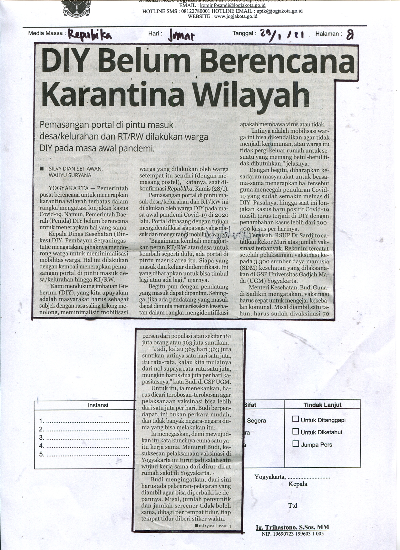 Kliping jogja terbaru