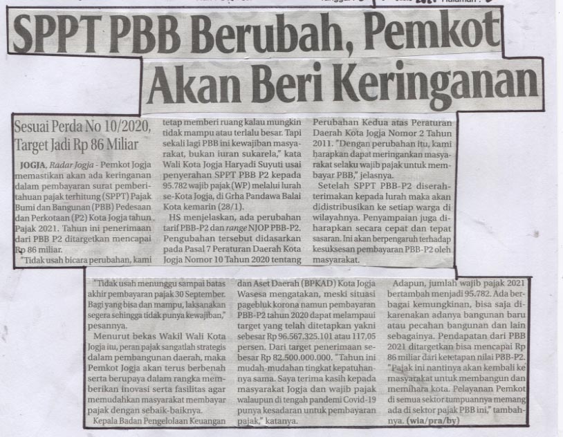 Kliping jogja terbaru