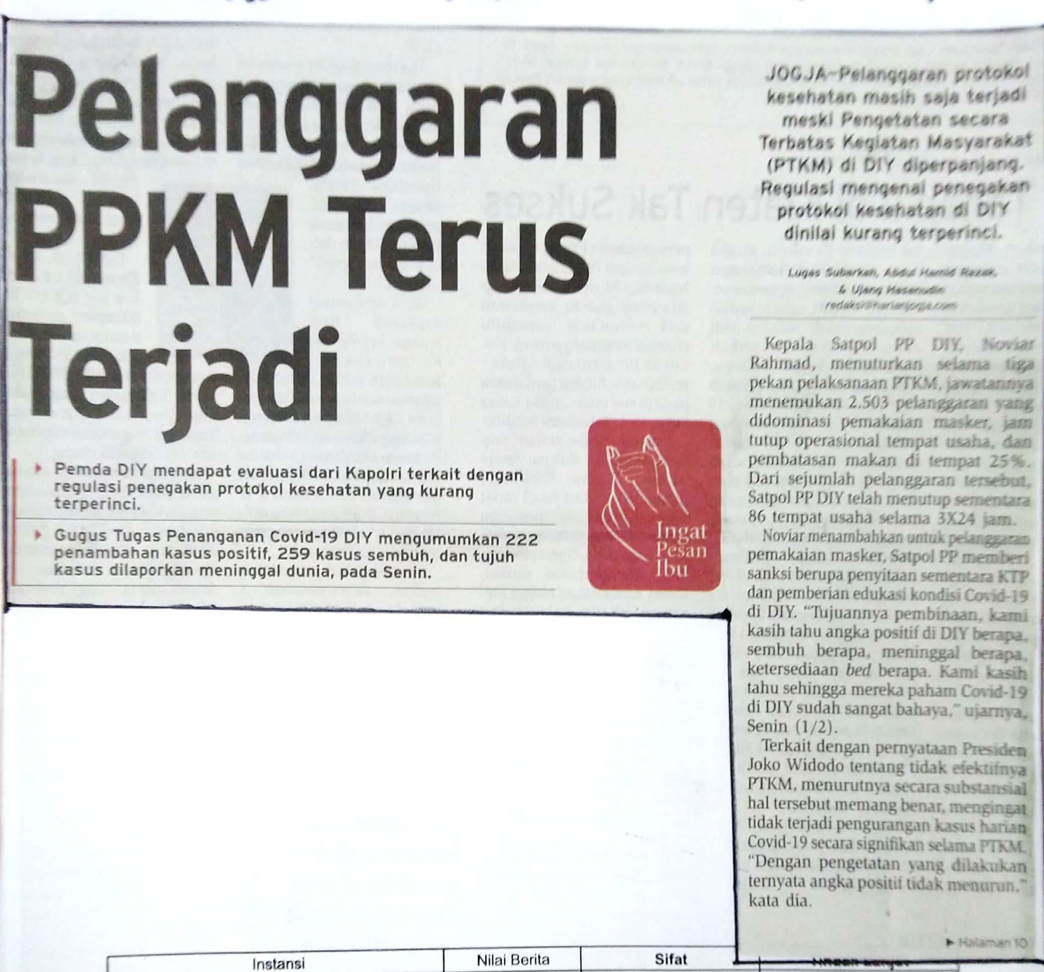Kliping jogja terbaru