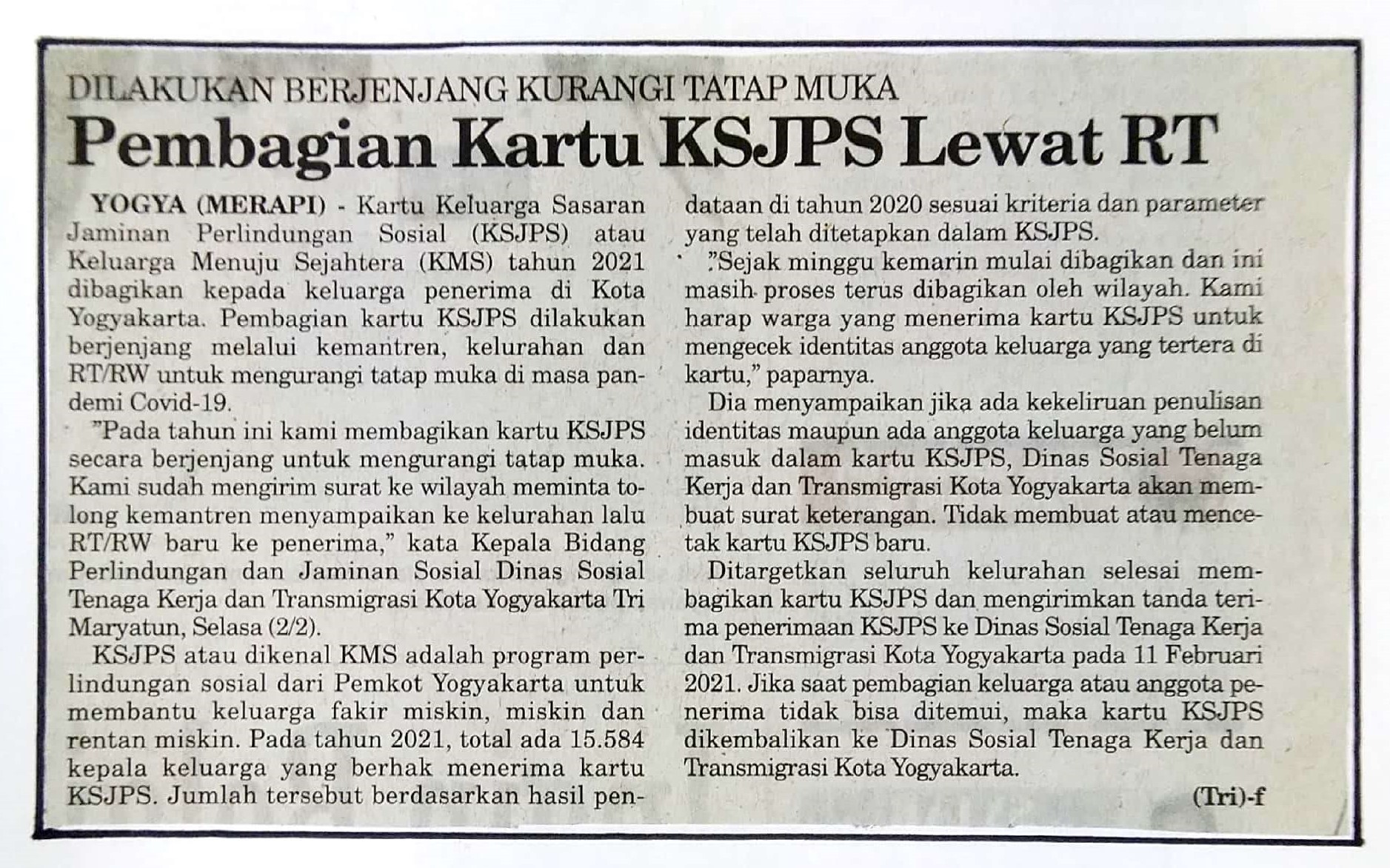 Kliping jogja terbaru