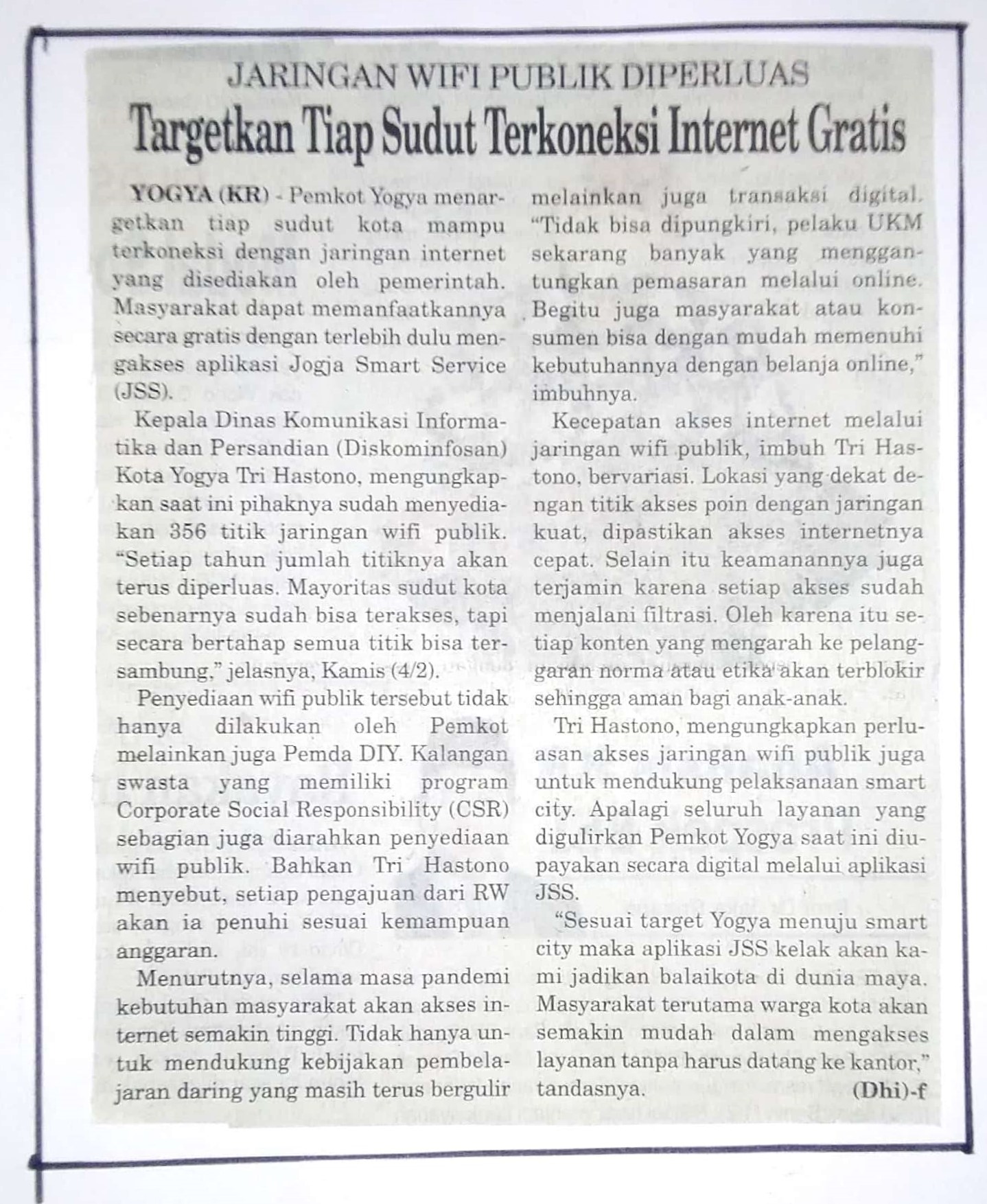 Kliping jogja terbaru