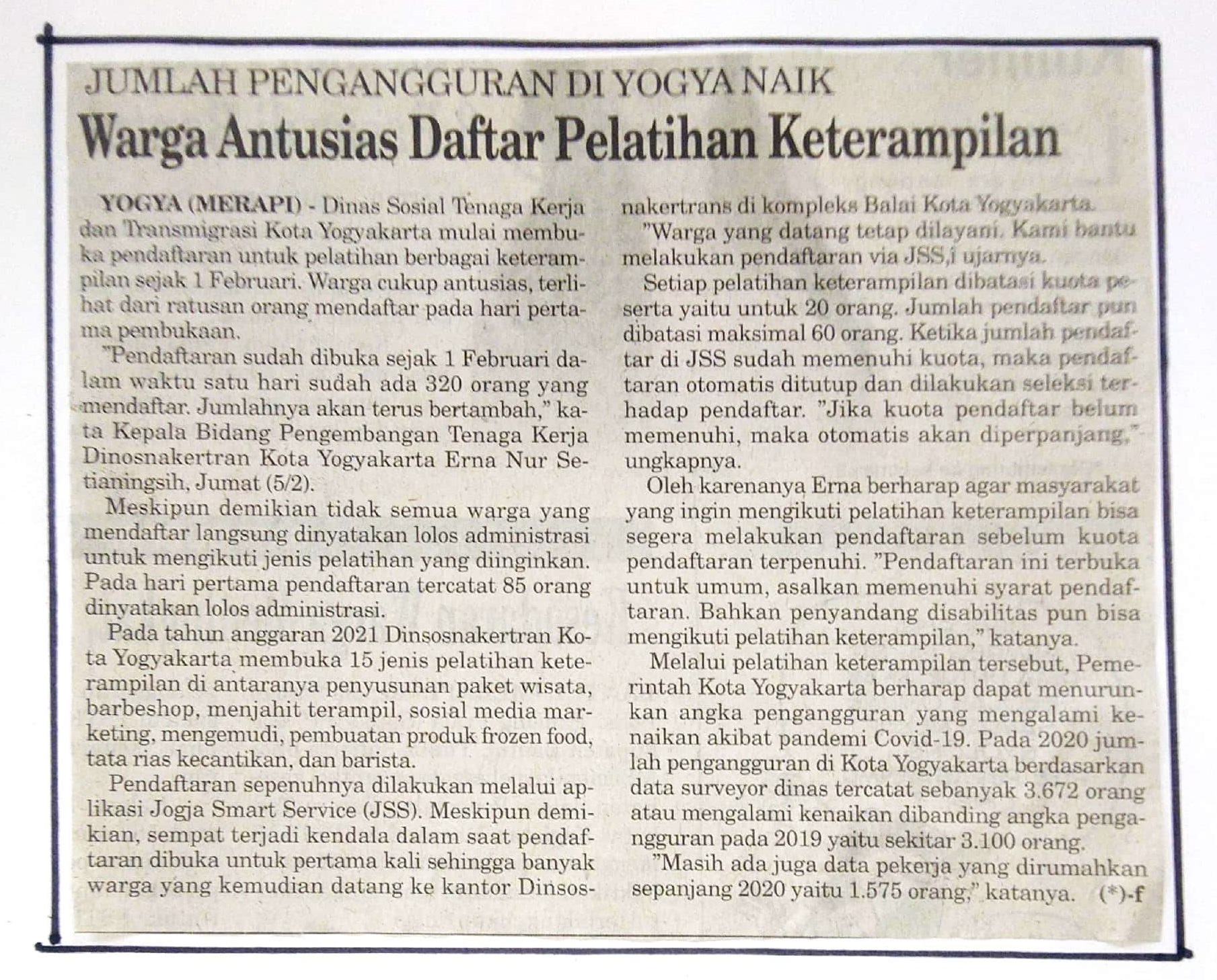 Kliping jogja terbaru